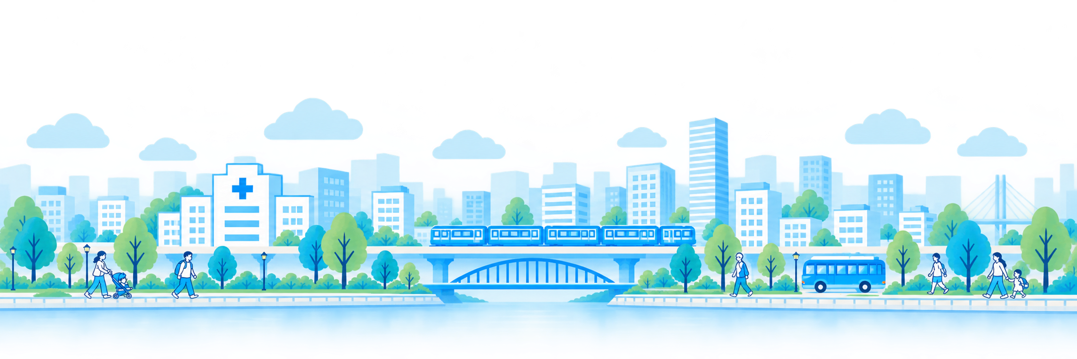 川崎の街並み